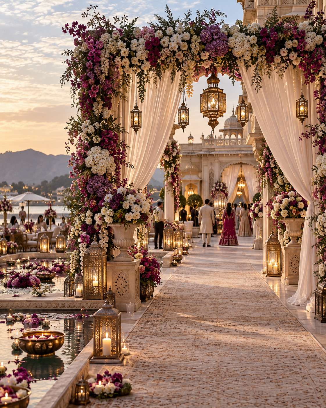 Luxury welcome celebration décor